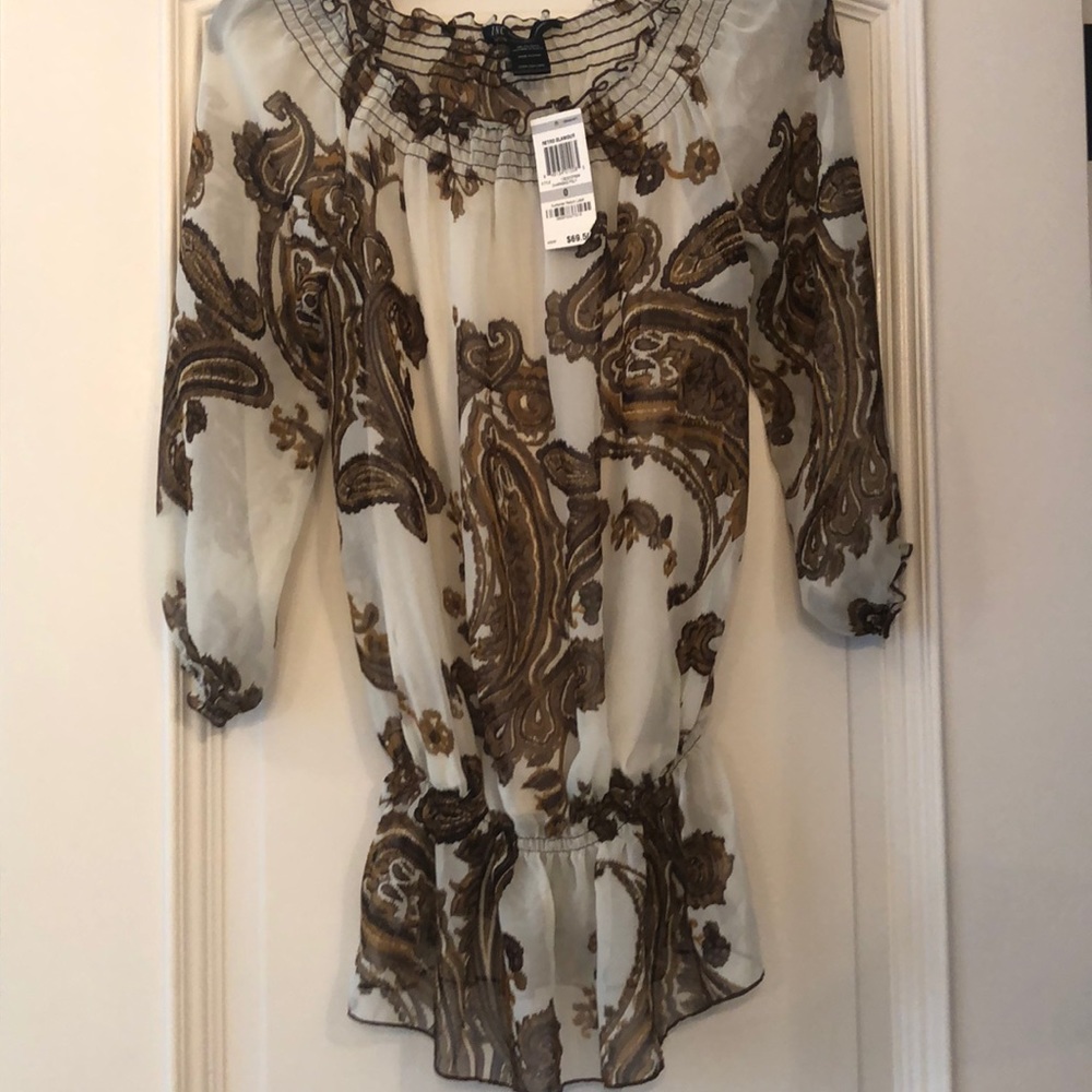 Inc paisley blouse